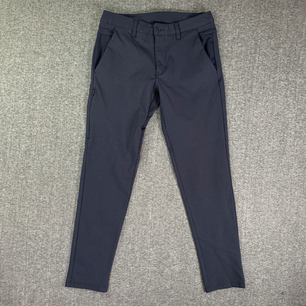 BYLT Everday Pant 2.0 Men Small Navy Blue Stretch Athleisure Chino Performance